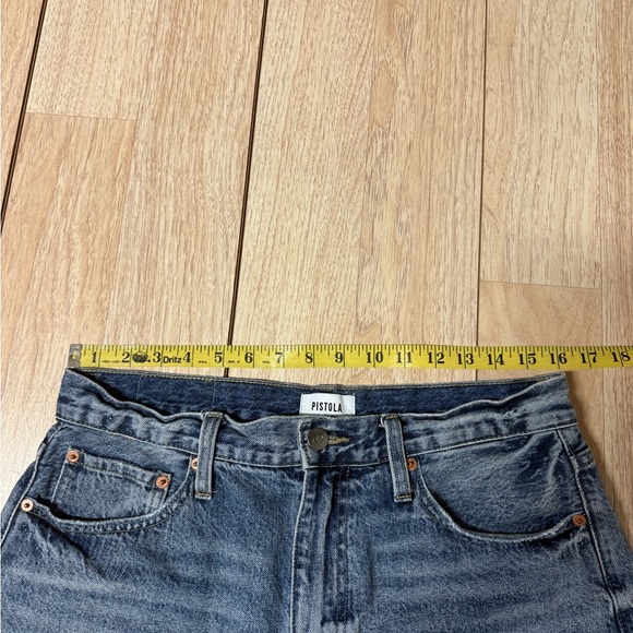 Pistola High Rise Raw Hem Denim Shorts - Picture 3 of 6